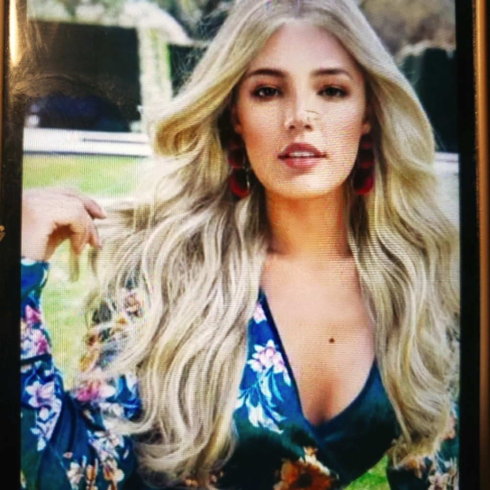 COPY - 100% human hair  Natural light blonde full…